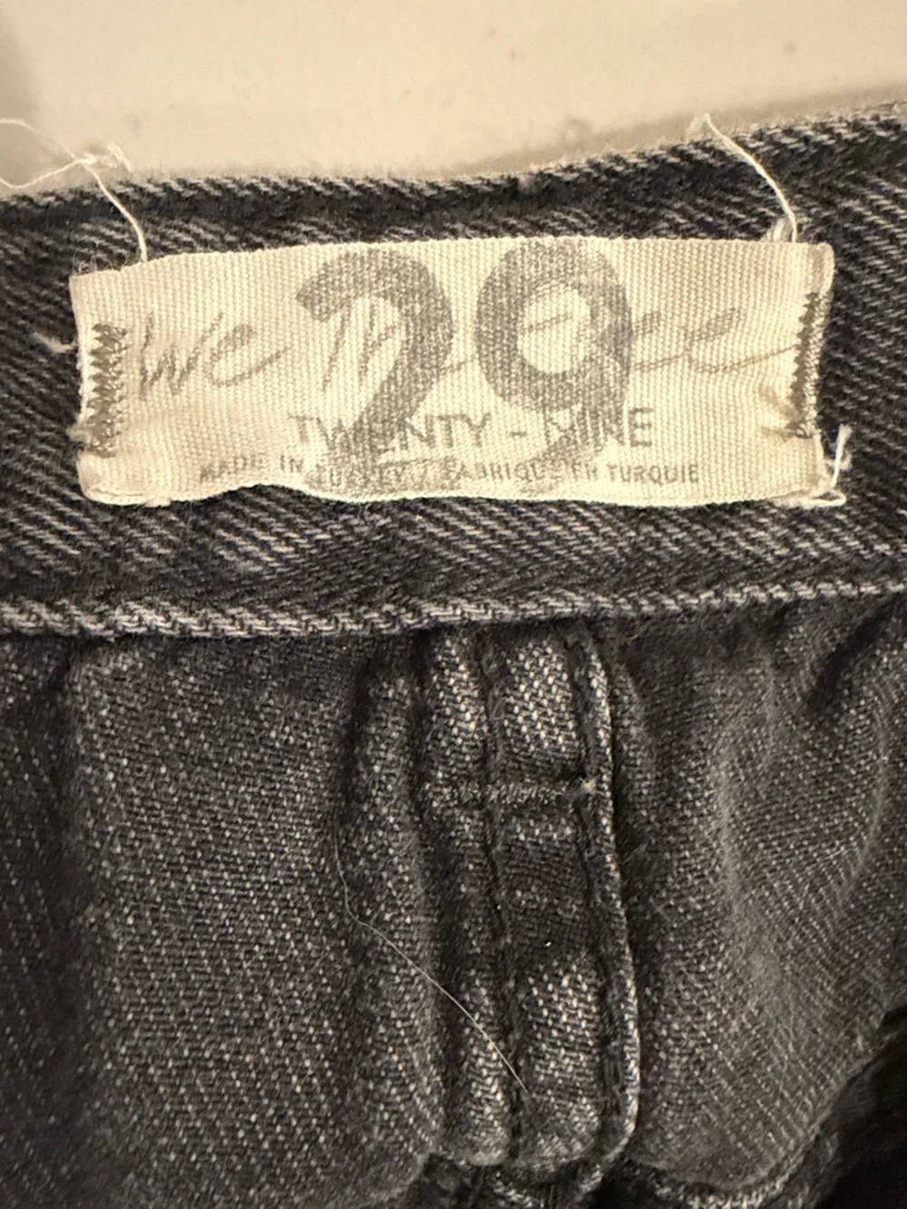 We The Free Utility Shorts Size 29 Black Distressed High Rise Button Fly Frayed